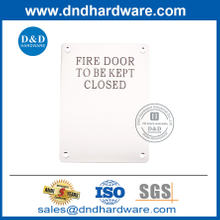1.5 مم سميكة باب النار توقيع الفولاذ المقاوم للصدأ لوحة تسجيل- DDSP010