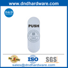 لوحة إشارة دفع من الفولاذ المقاوم للصدأ من النوع الدائري للباب الخارجي- DDSP006